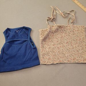 Urban Outfitters She + Sky lot of two crop top XS Small